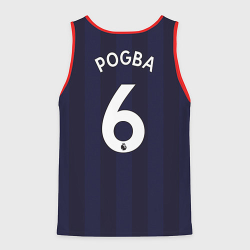 Мужская майка без рукавов FC MU: Pogba Away 18/19 / 3D-Красный – фото 2