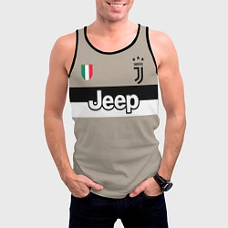 Майка-безрукавка мужская FC Juventus: Away 18/19, цвет: 3D-черный — фото 2