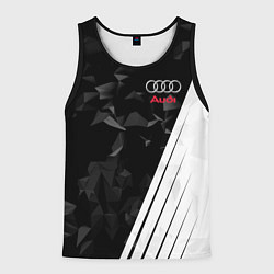 Майка-безрукавка мужская Audi: Black Poly, цвет: 3D-черный