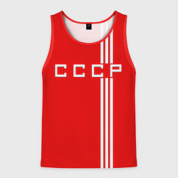 Майка-безрукавка мужская Cборная СССР, цвет: 3D-красный