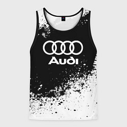 Майка-безрукавка мужская Audi: Black Spray, цвет: 3D-черный