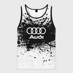 Майка-безрукавка мужская Audi: Black Spray, цвет: 3D-черный