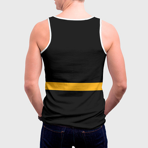 Мужская майка без рукавов Lamborghini Automobili / 3D-Белый – фото 4