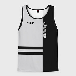 Майка-безрукавка мужская Jeep, цвет: 3D-черный