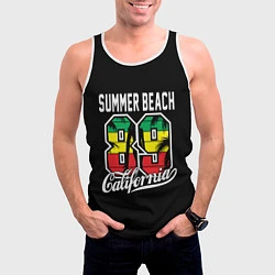 Майка-безрукавка мужская Summer Beach 89, цвет: 3D-белый — фото 2