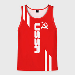 Майка-безрукавка мужская USSR: Red Sport, цвет: 3D-красный
