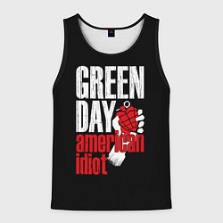Майка-безрукавка мужская Green Day: American Idiot, цвет: 3D-черный
