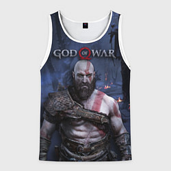 Майка-безрукавка мужская God of War: Kratos, цвет: 3D-белый