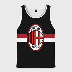Майка-безрукавка мужская AC Milan 1899, цвет: 3D-белый