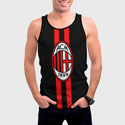 Майка-безрукавка мужская AC Milan 1899, цвет: 3D-черный — фото 2