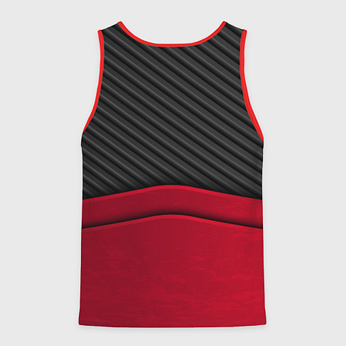 Мужская майка без рукавов Lexus: Red Carbon / 3D-Красный – фото 2