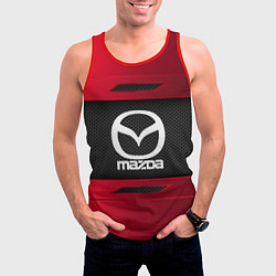 Майка-безрукавка мужская Mazda Sport, цвет: 3D-красный — фото 2