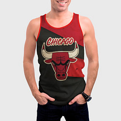 Майка-безрукавка мужская Chicago Bulls: Old Style, цвет: 3D-красный — фото 2