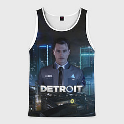 Майка-безрукавка мужская Detroit: Connor, цвет: 3D-белый