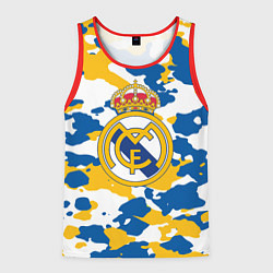 Майка-безрукавка мужская Real Madrid: Camo, цвет: 3D-красный