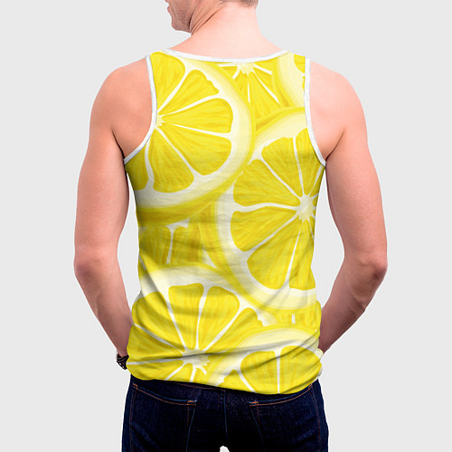Мужская майка без рукавов More Sun In Your Life / 3D-Белый – фото 4
