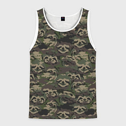 Майка-безрукавка мужская Лига лени, цвет: 3D-белый