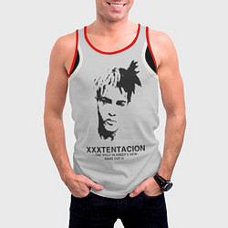 Майка-безрукавка мужская XXXTentacion RIP, цвет: 3D-красный — фото 2