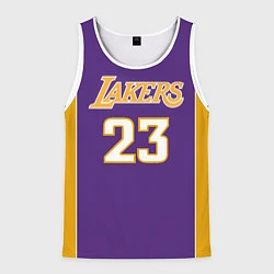 Майка-безрукавка мужская NBA Lakers 23, цвет: 3D-белый