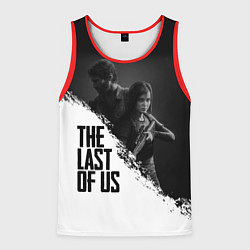 Майка-безрукавка мужская The Last of Us: White & Black, цвет: 3D-красный