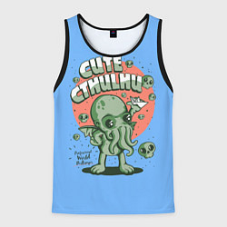 Майка-безрукавка мужская Cute Cthulhu, цвет: 3D-черный