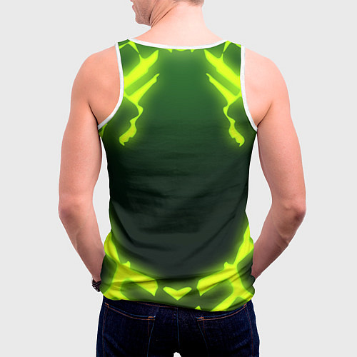 Мужская майка без рукавов DOOM Covered / 3D-Белый – фото 4