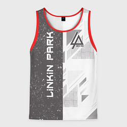 Майка-безрукавка мужская Linkin Park: Grey Form, цвет: 3D-красный