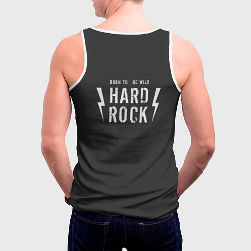 Мужская майка без рукавов Hard Rock: Born to be wild / 3D-Белый – фото 4