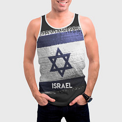 Майка-безрукавка мужская Israel Style, цвет: 3D-белый — фото 2