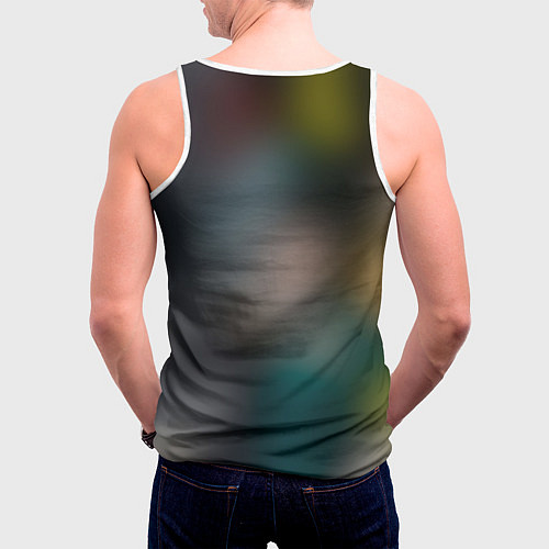 Мужская майка без рукавов Моя геройская академия 1 / 3D-Белый – фото 4