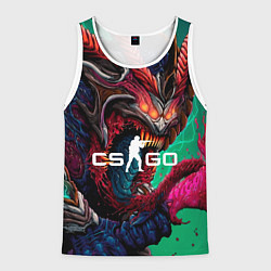 Майка-безрукавка мужская CS GO hyper beast skin, цвет: 3D-белый