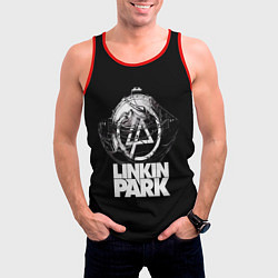 Майка-безрукавка мужская Linkin Park, цвет: 3D-красный — фото 2