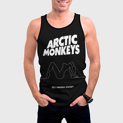 Майка-безрукавка мужская Arctic Monkeys: Do i wanna know?, цвет: 3D-черный — фото 2