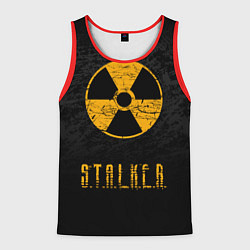Майка-безрукавка мужская STALKER: Radioactive, цвет: 3D-красный