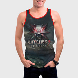 Майка-безрукавка мужская The Witcher 3: Wild Hunt, цвет: 3D-красный — фото 2