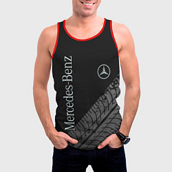 Майка-безрукавка мужская Mercedes AMG: Street Style, цвет: 3D-красный — фото 2