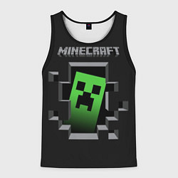 Майка-безрукавка мужская Minecraft Creeper, цвет: 3D-черный