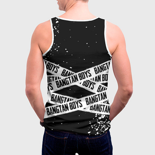 Мужская майка без рукавов BTS / 3D-Белый – фото 4