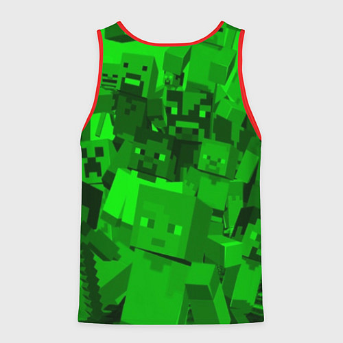 Мужская майка без рукавов Minecraft game characters / 3D-Красный – фото 2