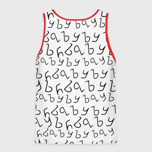 Мужская майка без рукавов ЪУЪ СЪУКА / 3D-Красный – фото 2