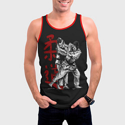 Майка-безрукавка мужская Judo, цвет: 3D-красный — фото 2