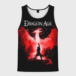 Майка-безрукавка мужская Dragon Age, цвет: 3D-черный