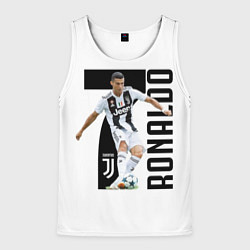 Майка-безрукавка мужская Ronaldo the best, цвет: 3D-белый