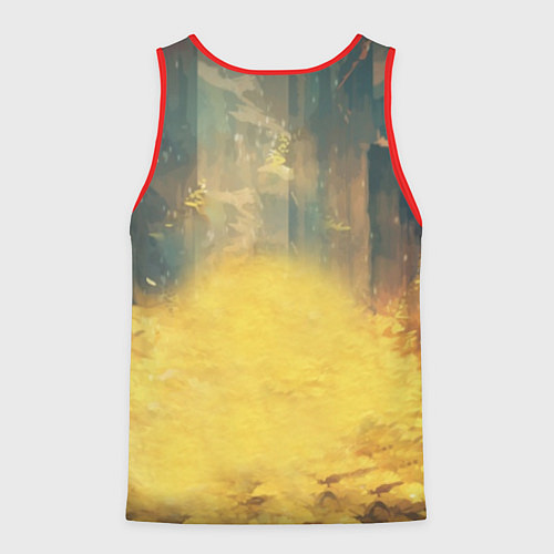 Мужская майка без рукавов Фриск и Азриэль / 3D-Красный – фото 2