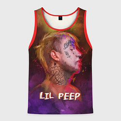 Майка-безрукавка мужская Lil Peep ART, цвет: 3D-красный