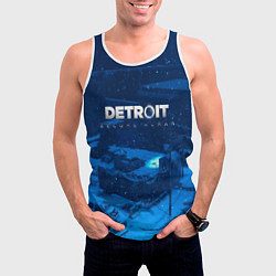 Майка-безрукавка мужская Detroit: Become Human, цвет: 3D-белый — фото 2