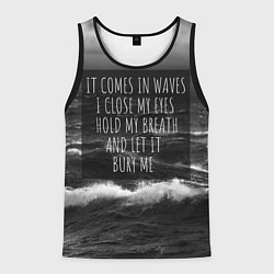 Майка-безрукавка мужская Bring Me The Horizon - it comes in waves, цвет: 3D-черный