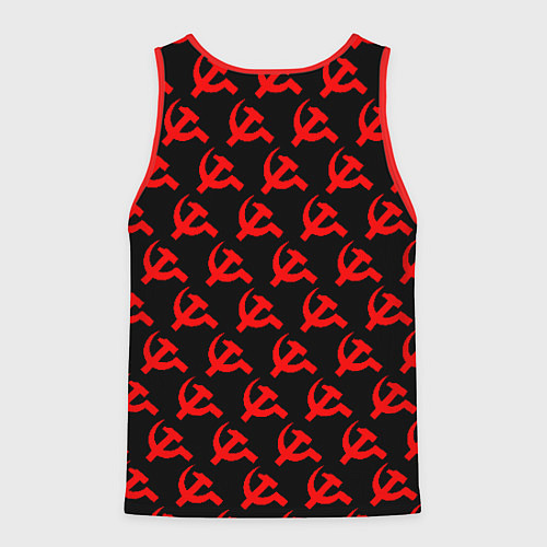 Мужская майка без рукавов СССР / 3D-Красный – фото 2