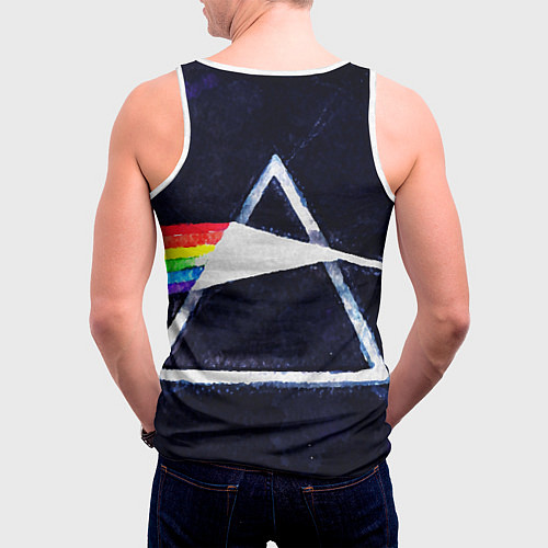 Мужская майка без рукавов PINK FLOYD / 3D-Белый – фото 4