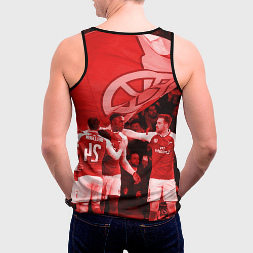 Мужская майка без рукавов Arsenal / 3D-Черный – фото 4